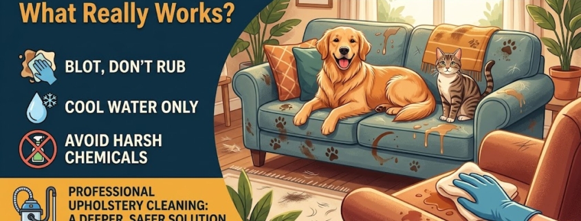 Pet Stains and Odors on Upholstery: What Really Works?