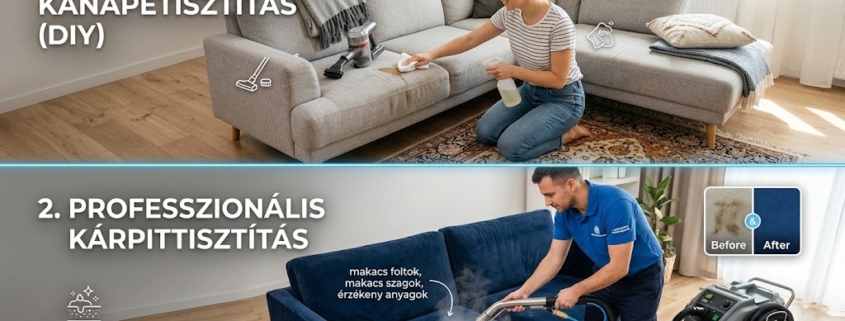 Kanapé tisztítása otthon: Mikor elegendő a házi módszer, és mikor hívjunk profit?
